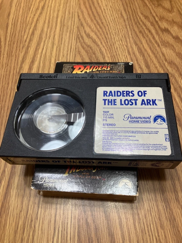 Rare Beta Max Video Tape Indiana Jones RAIDERS OF THE LOST ARK Small Box Betamax - Image 3 of 3