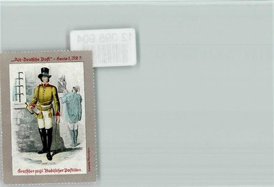 12098904 - Vignette . Alt Deutsche Post Serie I Nr. 7 - Badischer Postillon,
