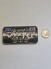 Rare CVW 17 Navy Chief "G-LOCKER" California License Plate CPO Challenge Coin 