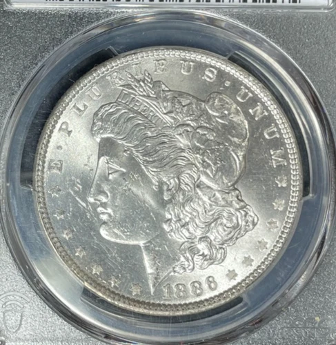 1886 MORGAN SILVER DOLLAR ~ PCGS MS 63 ~NICE COIN~