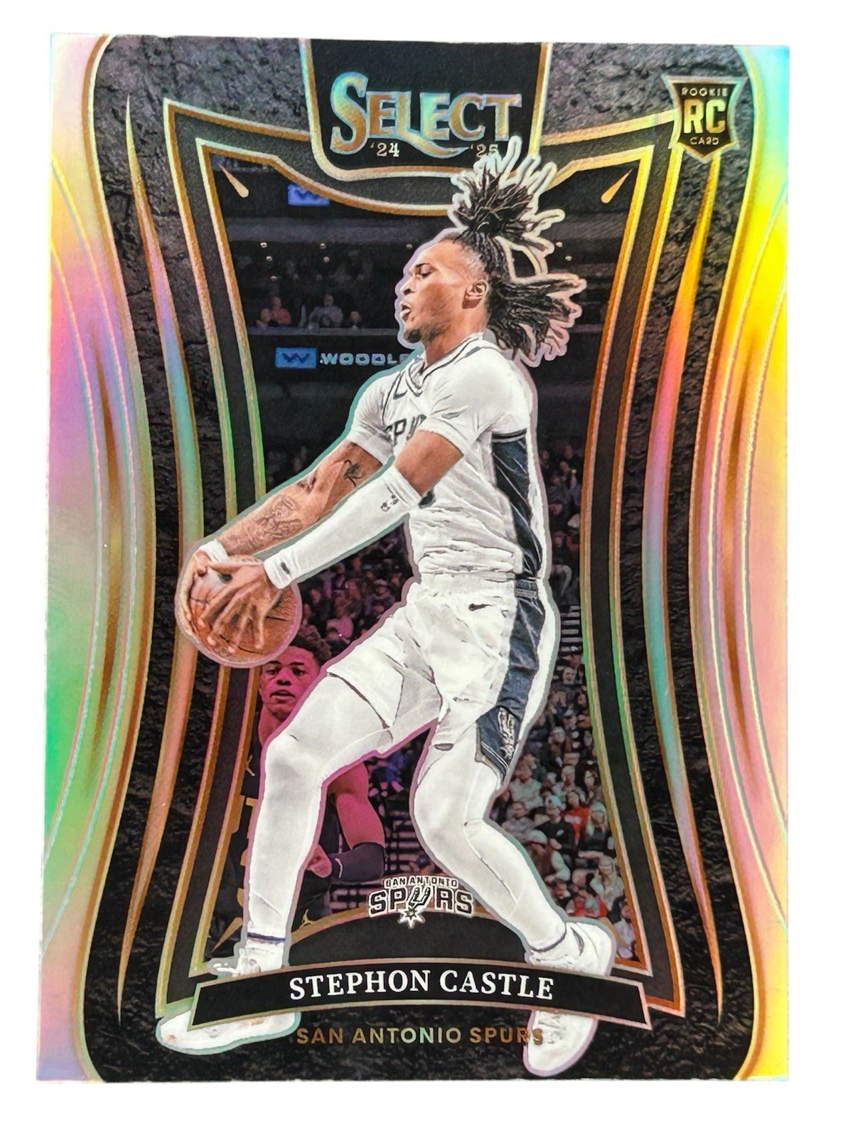 2024-25 Select Stephon Castle Silver Prizm #388 Mezzanine Level-SPURS