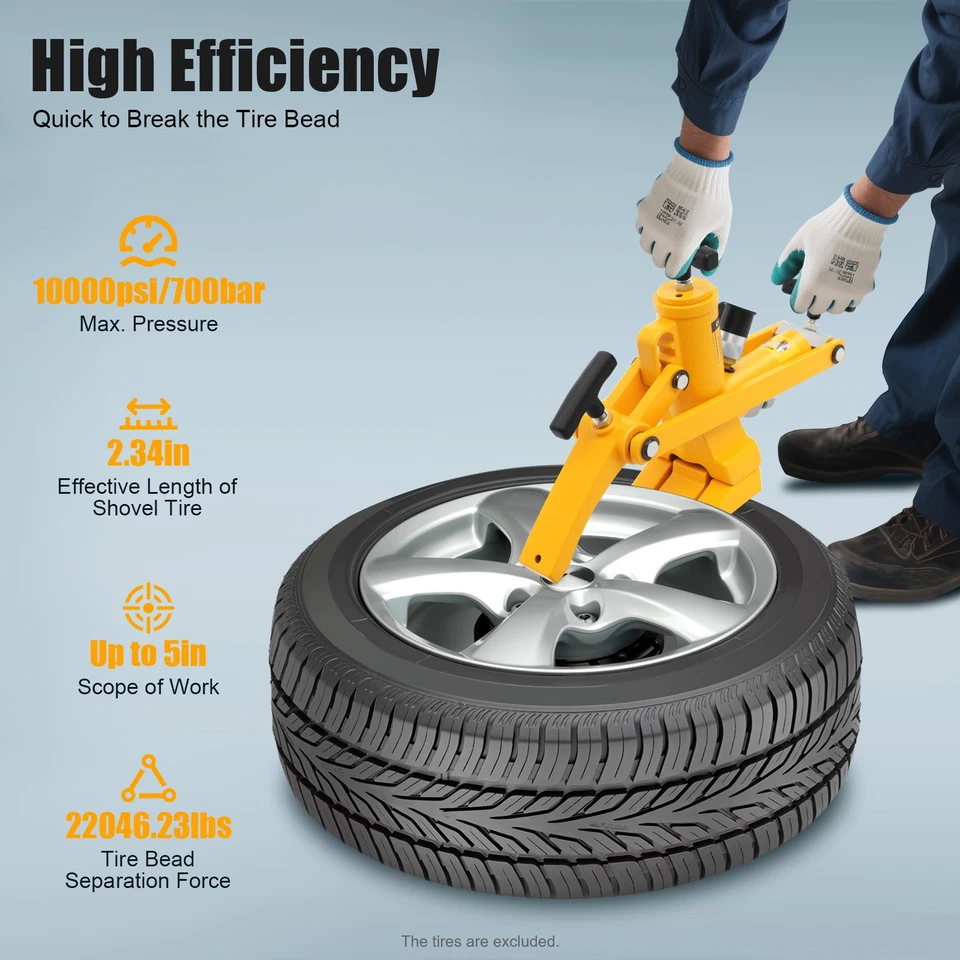 Bead Breaker 10,000 PSI Air Hydraulic Bead Breaker Portable Tire Tool Bead Break - Image 4 of 4