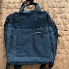 BEIS The Expandable Backpack - Recycled Collection in BLACK