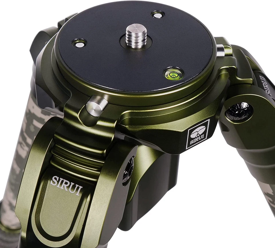 Sirui CT-3204 Pro Carbon 4-Step Tripod Legs Only Green Digi Camo Flat/75mm Bowl - Image 4 of 4