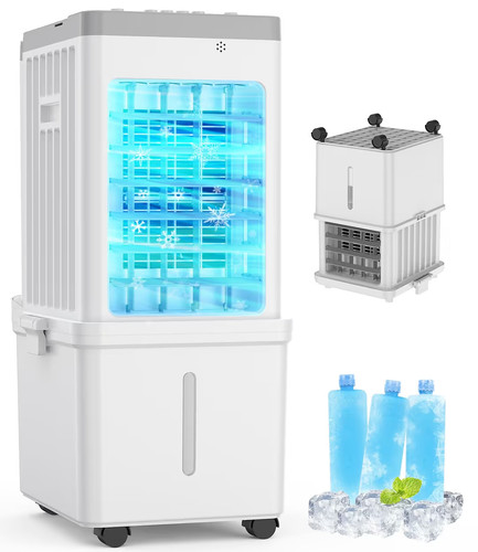 Air Cooler 12L Tank 70W 3 Speeds 60° Oscillation Quiet 35dB Space saver