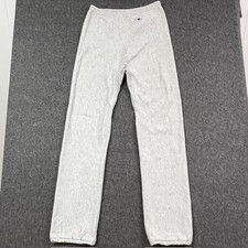 Champion Sweatpants Mens XL Heather Gray Reverse Weave VTG 80s Made USA - READ