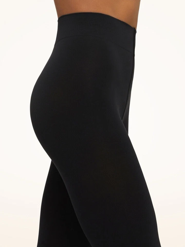 Wolford - Medias Energize Velvet 66 soporte para piernas - talla pequeña - color negro Foto 3 de 4