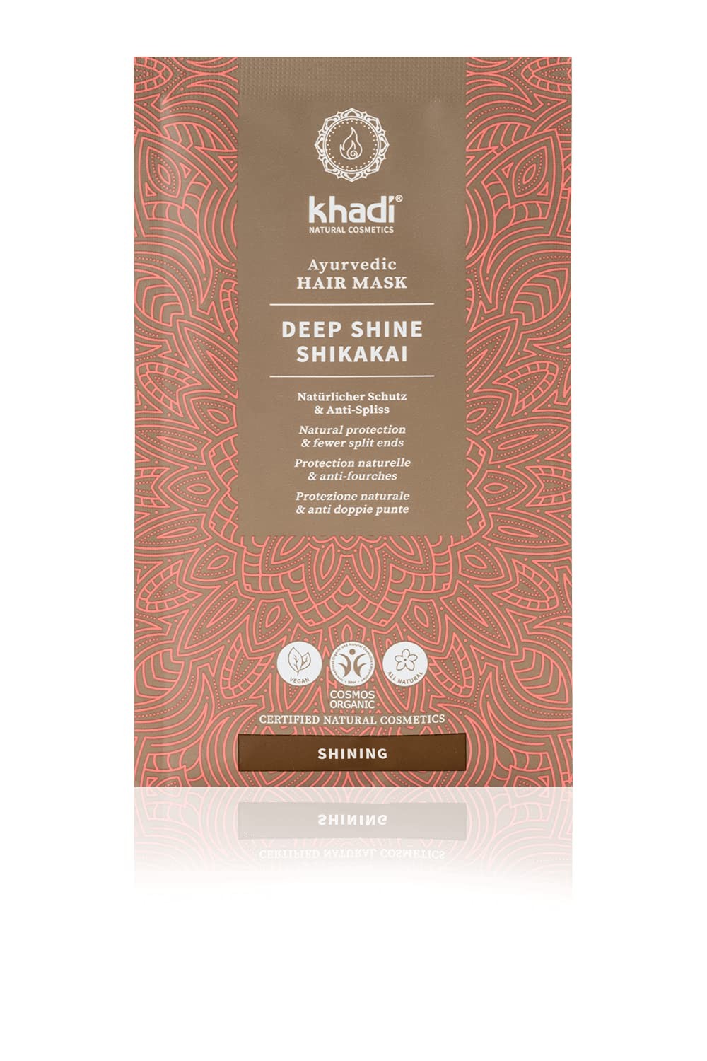 Masque capillaire Ayurvédique Deep Shine soin cheveux ternes et secs brillance Shikakai