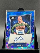 2025 Topps WWE Chrome Sapphire Elton Prince Autographed Card