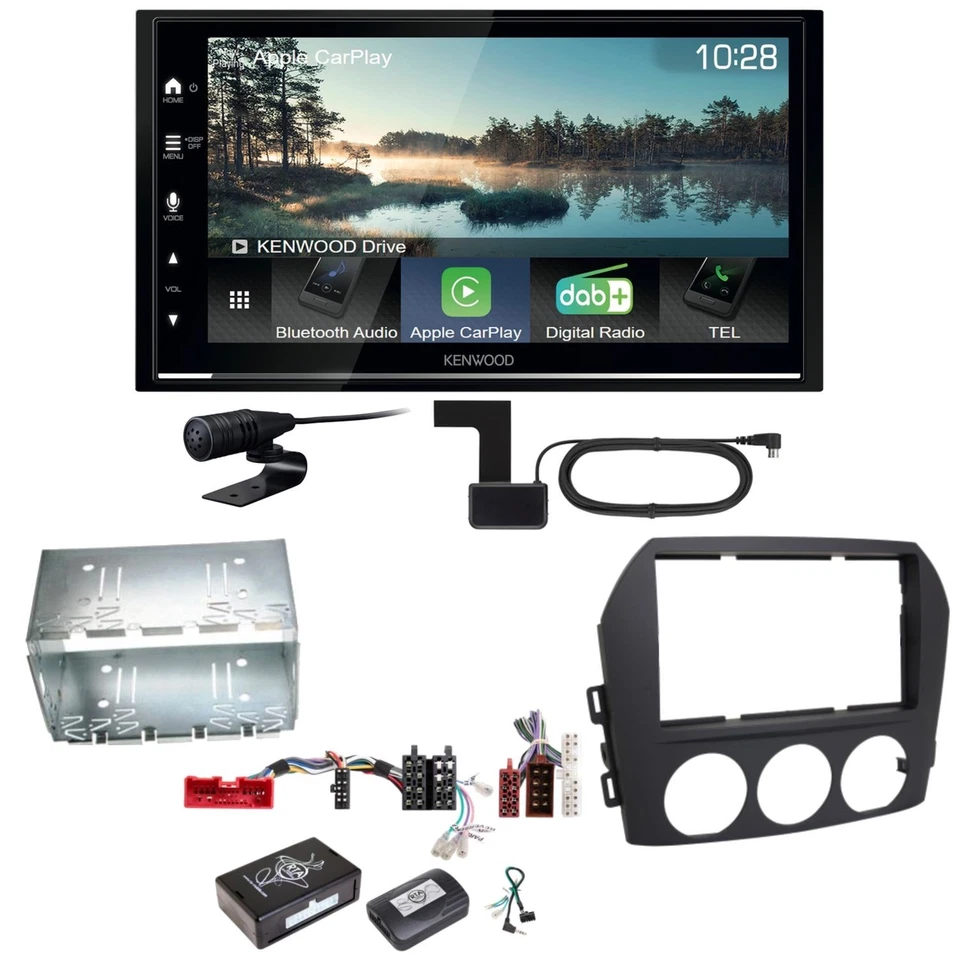 Kenwood DMX7722DABS Android Auto CarPlay Bluetooth Einbauset für Mazda MX-5 NC - Bild 1 von 1