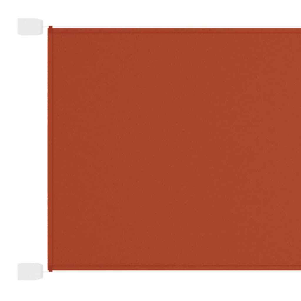 Paravento Verticale Terracotta 180x800 cm in Tessuto Oxford