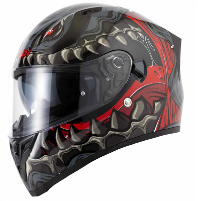 VCAN H128 Motorradhelm - Titan Grey