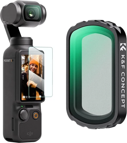 K&F Concept Magnetic CPL/UV/Black Diffusion 1/4 Filters for DJI Osmo Pocket 3 US
