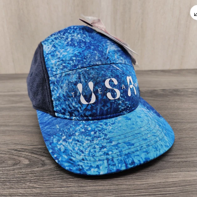 Nike Fly 5 Panel Sombrero EE. UU. Equipo Olímpico Parches Talla S/M Dri Fit Azul Correr Nuevo Foto 2 de 4