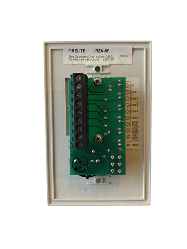 FIRE-LITE RZL-5F ZONE ANNUCIATOR PANEL FACTORY ORIGINAL NEW IN BOX - Picture 2 of 2