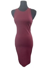 Maroon Tresics Bodycon Midi Pencil Dress Size Smal