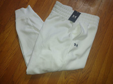 NWT, 55. MSRP, Women's UA Under Armour Rival Fleece Joggers 1380236-100 White