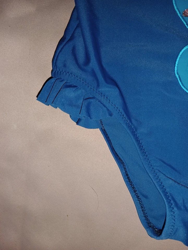 Maillot de bain bleu hippocampe Power Flower fille 4-6 ans - Photo 4/4