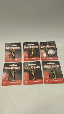 MIBRO KINGCHAIN 3/8'' BRONZE BABY SNAP SWIVEL EYE #486821, SET OF 6, NEW
