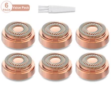 6 Pack Replacement Heads for Finishing Touch Gen 2 Flawless Facial Hair Remover