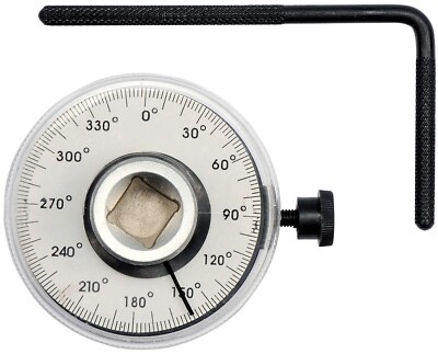Drehwinkelmesser Winkelmessgerät 1/2'' 360° Drehmomentschlüssel Knarre Gradmesser