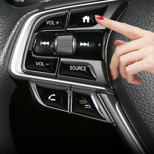 13pcs For Honda Accord 10Th 2018-2021 Black Steering Wheel Button Frame Trim - Picture 5 of 11