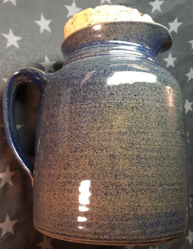 Charles FACH 1982 Hand Thrown Ceramic large pitcher Signed Dated Galena Ill. - Picture 5 of 12