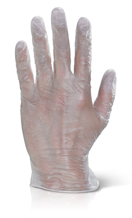 BEESWIFT VINYL GLOVES POWDER FREE CLEAR XL