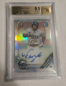 WANDER FRANCO - 2019 BOWMAN CHROME - ROOKIE AUTOGRAPH ...