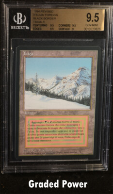 BGS Revised Taiga Black Border ITALIAN BGS 9.5 (0826) Magic