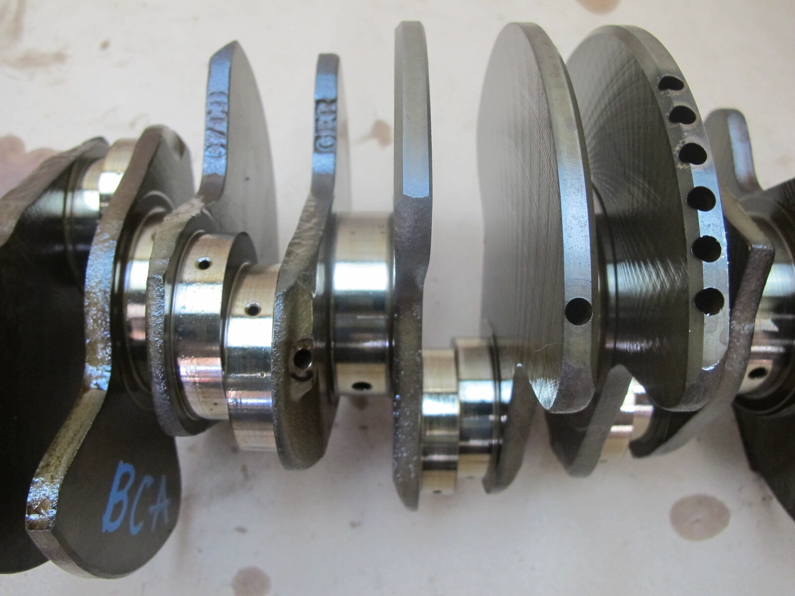 03-10 BENTLEY CONTINENTAL GTC GT FLYING SPUR 6.0L ENGINE CRANKSHAFT UNIT 163k