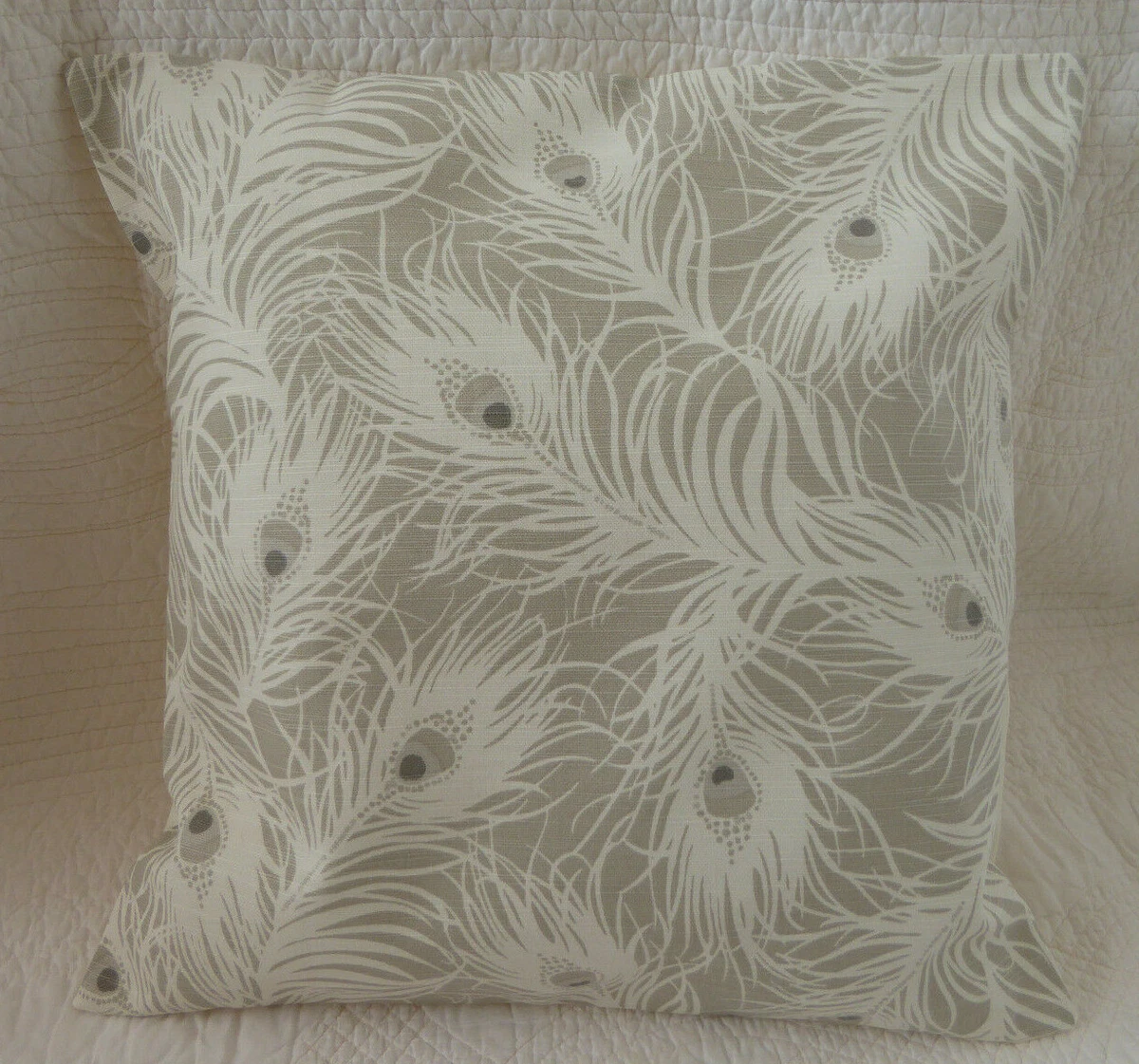 Feather print cushion best sale cover