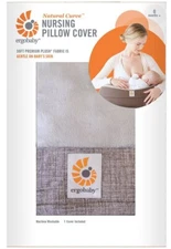 Ergobaby Natural Curve Nursing Pillow COVER ONLY Premium Plush Fabric Gray