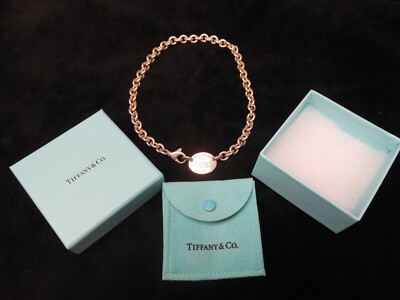 Tiffany Return to Tiffany Anhänger Halsreif Sterling Rolo Halskette 53 Gramm 15''