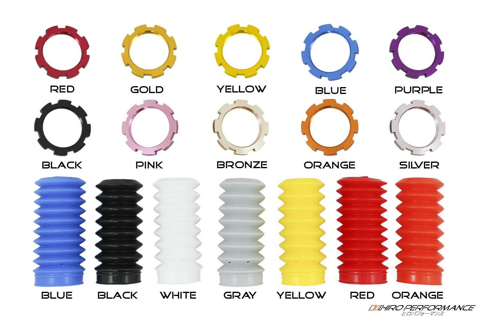 HIRO Performance Coilovers Adjustable Lowering Coils for 14+ Maserati Ghibli RWD