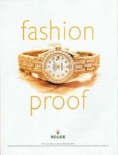 ROLEX Watch Magazine Print Ad Oyster Peretual Lady-Datejust  VTG 2000