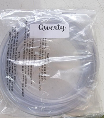 Qwerty tubing 1/4'' inside diameter 10-feet Clear PVC vinyl tubing/flexible hose