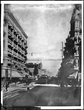 Main Street and 4th Street 1903-1905 California Old Photo - Bild 1 von 1
