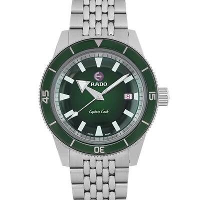 Rado Captain Cook 42mm Steel Green Dial Automatic Men Watch