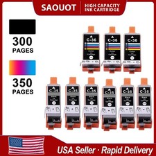 9PK Ink Cartridges PGI-35 CLI-36 use for Canon Pixma Photo iP100 iP110 TR150