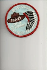1972 Blackhoof With Honor Fall patch