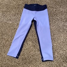 Athleta Girl Spring It On Crop Capri Leggings, Perforated Detail, Sz 8/10