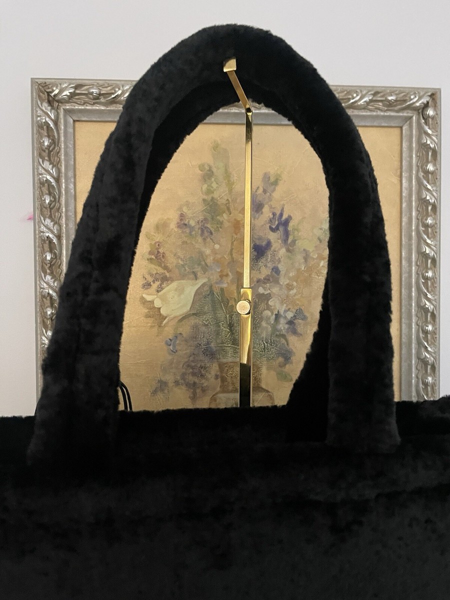 NWT Kate Spad Ellie Faux Fur Large Tote In Black KI862 | eBay