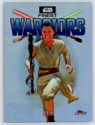 Rey Skywalker 2023 Topps Finest Star Wars Finest Warriors Refractor RC #FW-1
