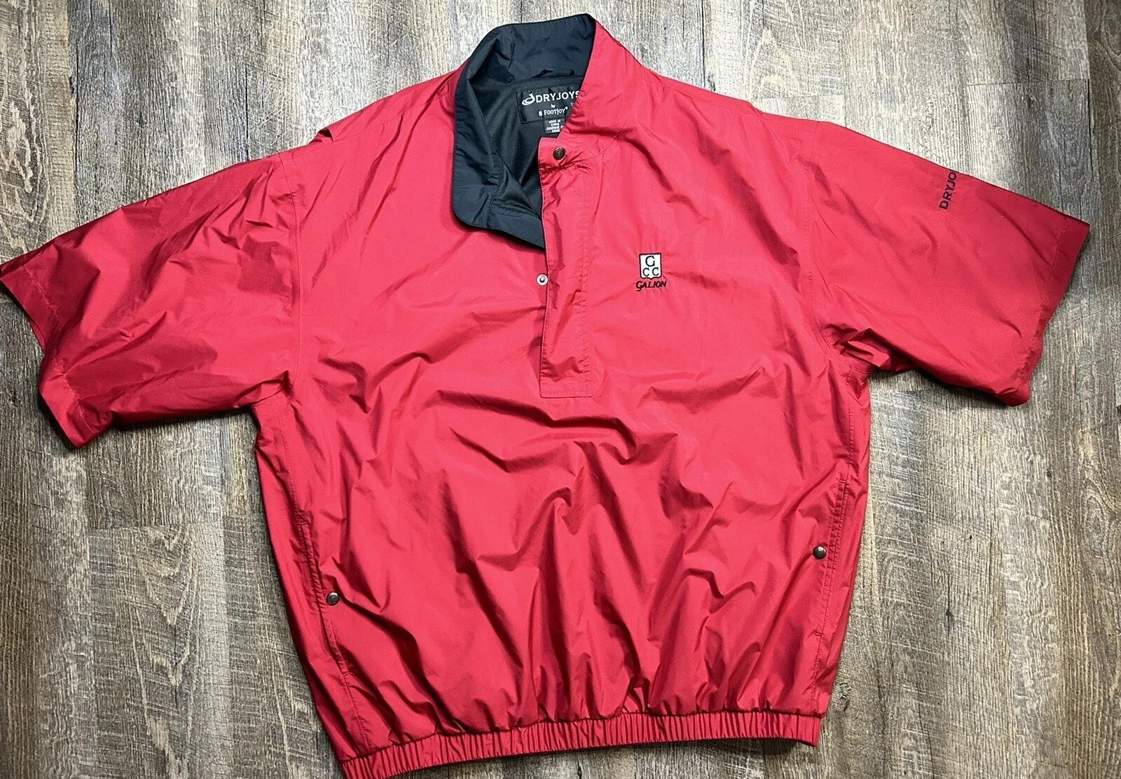 DryJoys by FootJoy FJ Men's 1/2 Half Zip Pullover Red Golf Jacket XXL