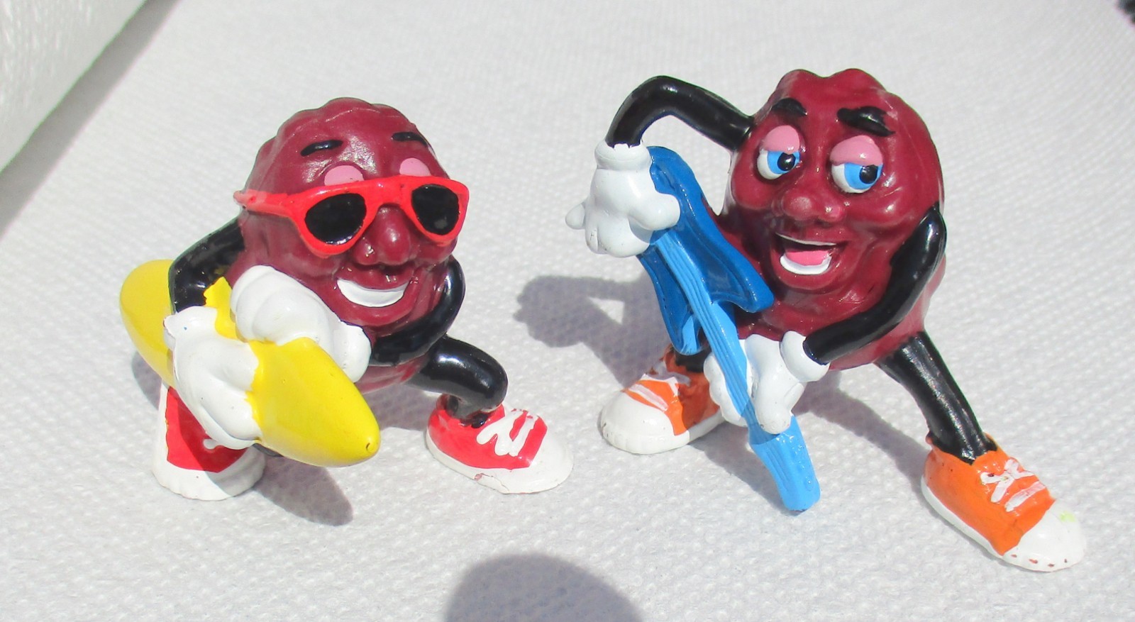 Lot of TWO Vintage California Raisin Figurines 1988 Collectible Advertising eBay