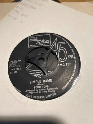 The Four Tops - Simple game .. TAMLA MOTOWN Original 1971 .. Vinyl 7'' Single VGC
