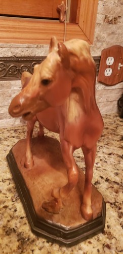 Vintage Horse Sculpture Art Stallion Large Ceramic,Stoneware, Old! Nice Detail - Picture 23 of 24
