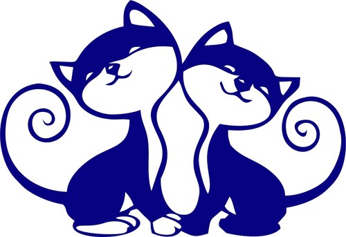 Sweet Kitty Decals Pussy Cats Funny Car Bumper Window Vinyl Decal Sticker Tablet - Picture 3 of 14
