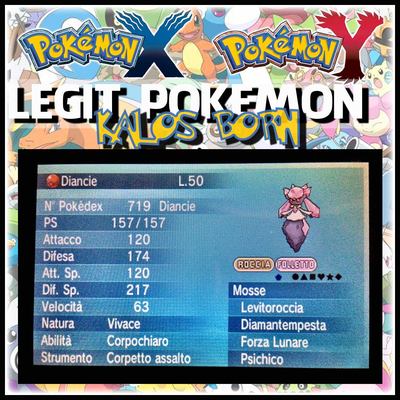 6GEN LEGIT POKEMON   2014 EVENT Diancie ID 07194 6IV SASSY XY ORAS S&M ULTRA